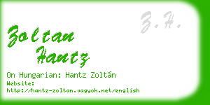 zoltan hantz business card